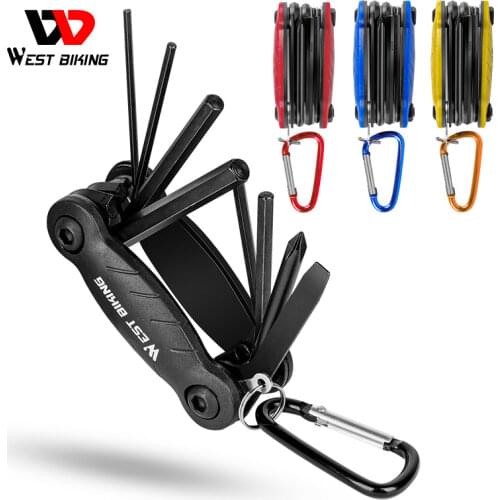 WEST BIKING Multifunction Bicycle Repair Tools Kit Steel Allen Wrench Screwdriver Cycling MTB Mountain Bike Maintenance Tools
