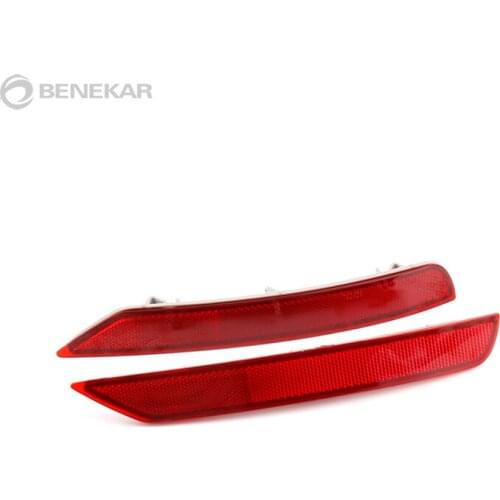 1 Pair Left Right Rear Bumper Lamp Reflector for Subaru Forester 2009-2018