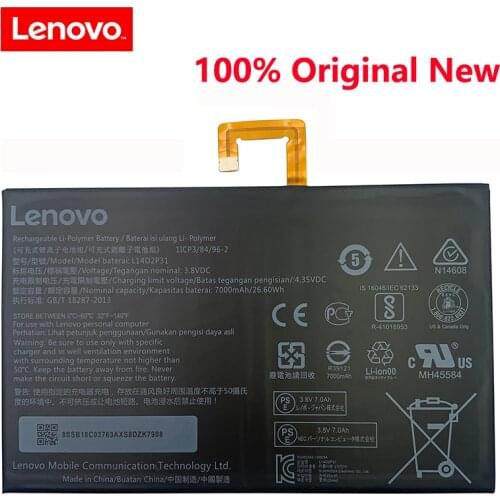 100% Original L14D2P31 7000mAh Battery For Lenovo A10-70 A7600 Tab 2 TAB2 A10-70F A10-70L A10-70LC TB2 X30L Batterij Bateria