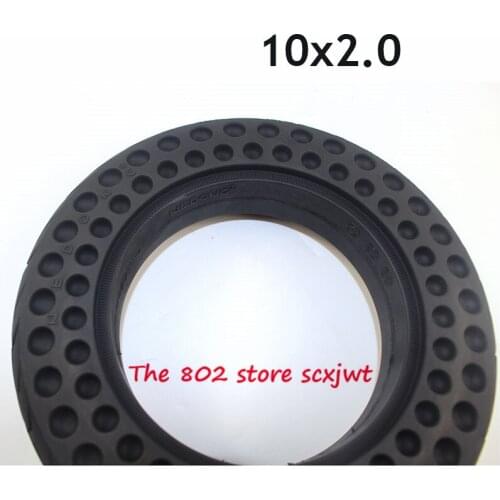 10x2.0 Explosion-Proof Solid Tire 10 Inch Universal Wear-resisting Non-inflatable Honeycomb Solid Tyres Electric Scooter Wheel