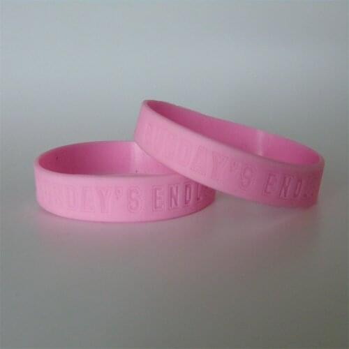 50PCS/Lot high Quality 1/2inch engrave sundays endless rubber silicone wristbands for gifts p16091301