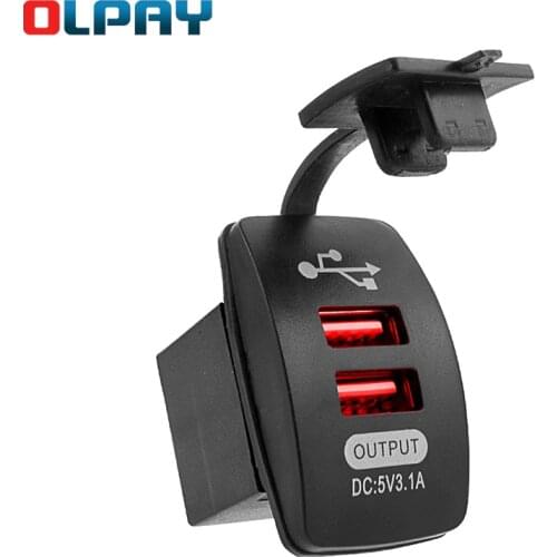 5V 3.1A Car Charger Waterproof Dual USB Ports Universal Auto Adapter Dustproof Phone Charger For Iphone Xiaomi Redmi Samsung