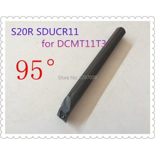 CNC lathe inner hole turning tool rod 95 Degree S20R SDUCR11 Shank Diameter 20mm Length 200mm Internal turning tool