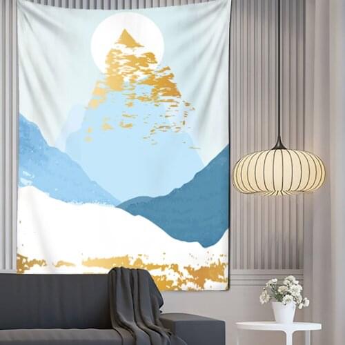 Tapestry Natural Scenery Sun Forest Mountain Wall Hanging Wall Tapestry Hippie Tapestry Wall Carpets Beauty Psychedelic Tapestry