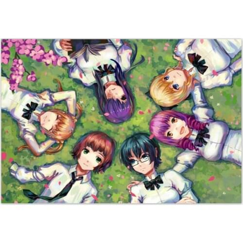 Custom Canvas Decor Katawa Shoujo Anime Colorful Wall Fabric Posters And Prints Home Decor Painting 20x30cm,27x40cm