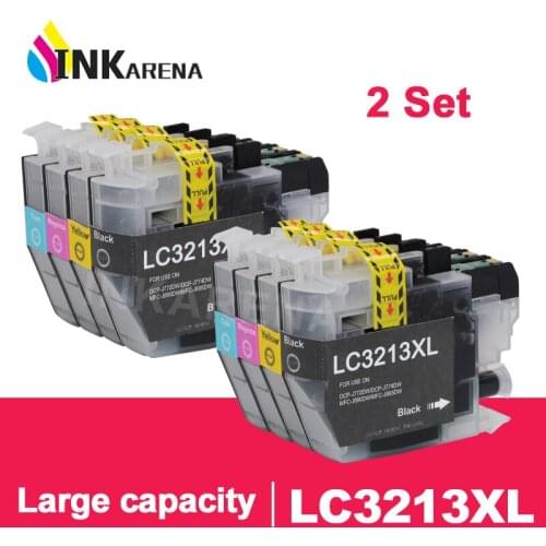 INKARENA 2set LC3213 Compatible Ink Cartridge For Brother LC 3213 DCP-J772DW DCP-J774DW MFC-J890DW MFC-J895DW Printer 4 Color