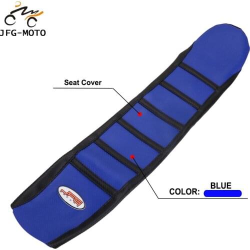 Motorcycle Rubber Striped Leather Soft Grip Gripper Skin Seat Cover For Yamaha YZ250F YZ 250F 250 F2010 2011 2012 2013 Pit Bike