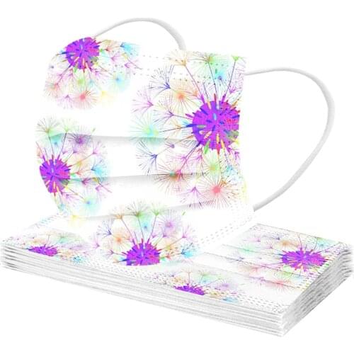 10pcs Adults Face Mask Mascarillas Halloween Cosplay Prints Masque Breathable 3 -layer Disposable Masks Маска Для Лица Mascara