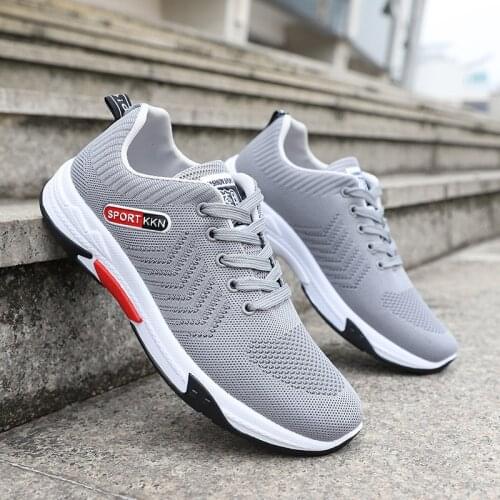 Men Summer Sneakers Male Casual Shoes Breathable Air Mesh Lace Up Sneakers Outdoor Mens Sports Walking Shoes Tenis Masculinomn