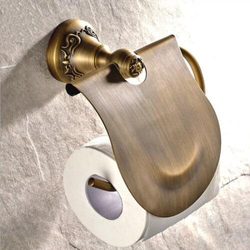 Antique Bathroom Hotel Roll Paper Tissue Hanging Rack Toilet Paper Holder Wall Mounted Bathroom Paper Holder