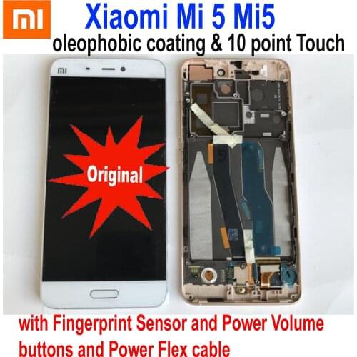 Original New Best Glass Sensor For Xiaomi Mi 5 Mi5 Note 2 Note2 LCD Display Touch Screen Digitizer Assembly with Frame Pantalla