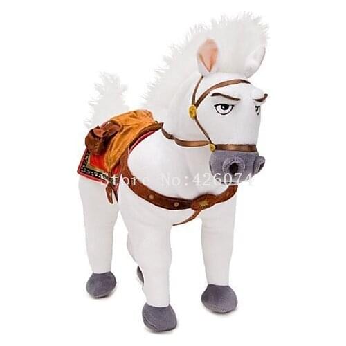New Maximus White Horse Plush For Girls Boys 40CM Kids Stuffed Animals Toys Children Christmas Gifts