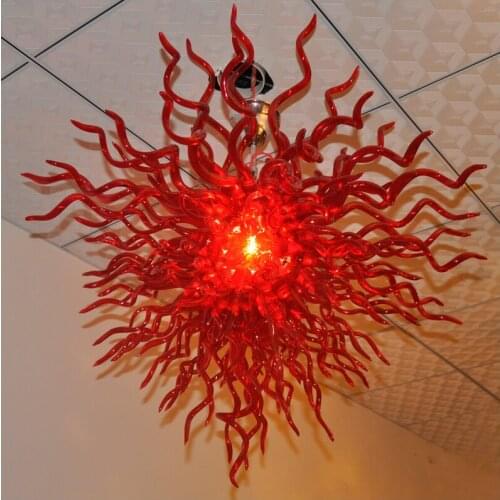 Tiffany Style Handmade Blown Glass Pendant Lights Customized Colored for Hotel Decor