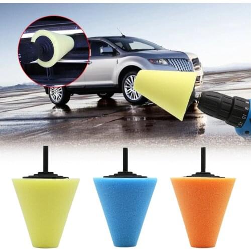 Polishing Wheel Conical Car Sponge Polishing Wheel Practical Rim Car Door Cone Creative Sponge Polishing Wheel Tapered Design