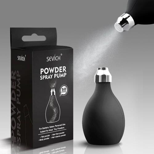 1PC Hair Fiber Spray Bottle Rubber Sprays For Hair Loss Product Applicator Hair Building Black Pump Tool Easy Usage