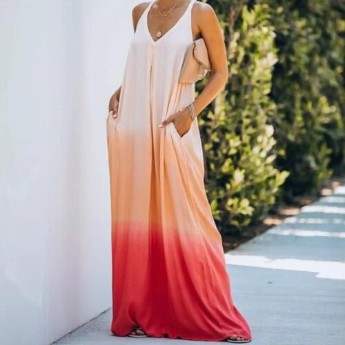 Multicolored Bikini Cover-ups Sleeveless Loose Summer Dress Tunic Women Plus Size Beachwear Swimsuit Cover Up Sarongs