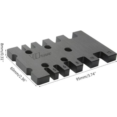 Woodworking Tenon Gauge Template Track Miter Mortise Dovetail Maker Jig Block 28TC
