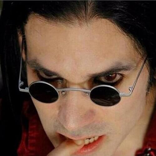 Trending Wide Bridge Retro Rock Punk Sunglasses Classic Small Round Clear Red Sun Glasses UV400