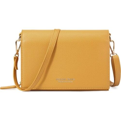 Top Quality Phone Pocket Female Bags Leather Handbags PU Shoulder Bags Small Flap Crossbody Bags For Women Messenger Bags