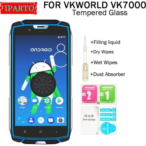 VKWORLD VK7000 Tempered Glass 100% Good Quality Premium 9H Screen Protector Film Accessories for VK7000(Not 100% Covered)