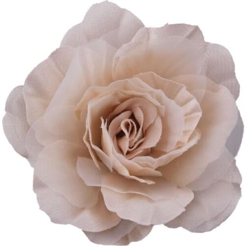 Handmade Fashion Fabric Camellia Flower Brooch Pin Corsage Beautiful Suit Badge Women Wedding jewelry Accessories Wholesale