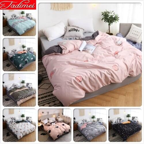 150x200 180x220 200x230 220x240 1 piece Duvet Cover Adult Kids Soft Cotton Bedding Set Single Full Queen King Size Bedspreads 2m