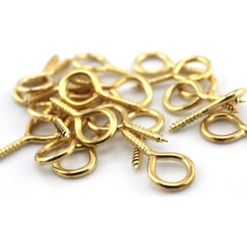 10pcs/lot With Hole Sheep Eye Screw for DIY Model Accessories Golden Screw Spike Nails