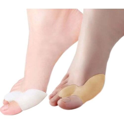 Newly 2pcs Silicone Gel Foot Toe Orthotast Thumb Valgus Protector Bunion Adjuster Pain Relief Straighten Bent Toes