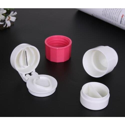 4 Layer Pill Box Cutter Medicine Crusher Grinder Splitter Tablet Cutter Divider Storage Case Pill Box Cutting Tablets