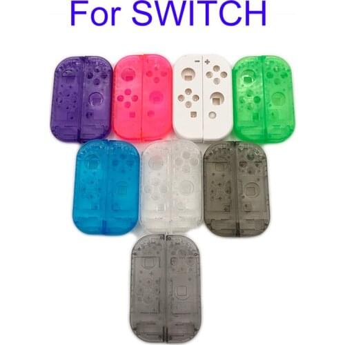 5pcs for Nintend Switch NS Joy Con JoyCon Controller Housing Shell Cover Clear Transparent Case