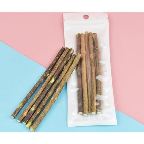 5PC Natural Catnip Stick Cat Cleaning Teeth Molar Toothpaste Stick Silvervine Actinidia Fruit Cat Snacks Sticks Pet Cat Cleaning