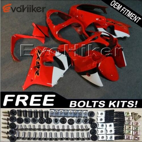 ABS Plastic Bodywork Set for ZX9R 2000 2001 ZX 9R 00 01 red ABS plastic motor panels kit