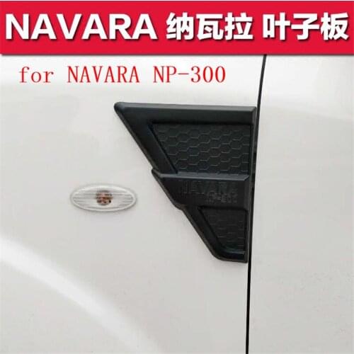 Car accessories 2PCS high quality ABS Chrome Door leaf panel sticker trim for Nissan NAVARA NP-300 2014-2018 Car styling