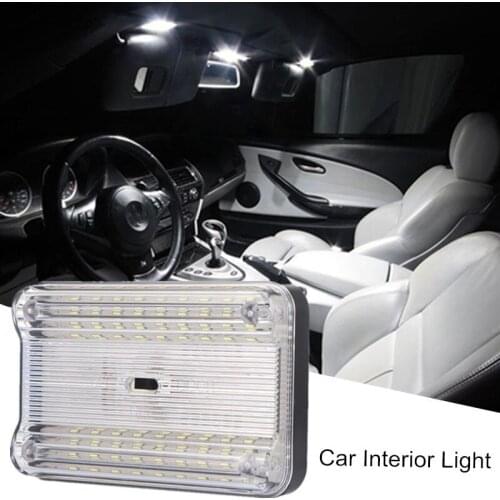 Car LED Reading Lights Universal 36SMD Top High Luminous Lamps Trunk Interior Bright Roof Refit Auto Accessories Outdoor 1Pc