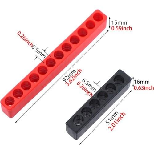 Screwdriver 6/12 Holes Hex Shank Bit Holder Plastic Head Storage Case Tool Soft