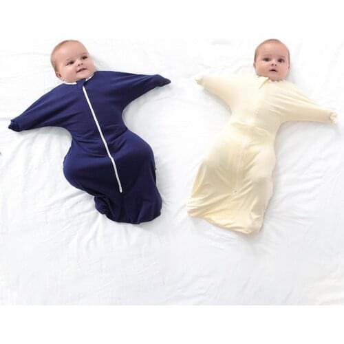 Baby Anti-shock Sleeping Bag Air Conditioning Summer Thin Bamboo Fiber Swaddling Newborn Towel
