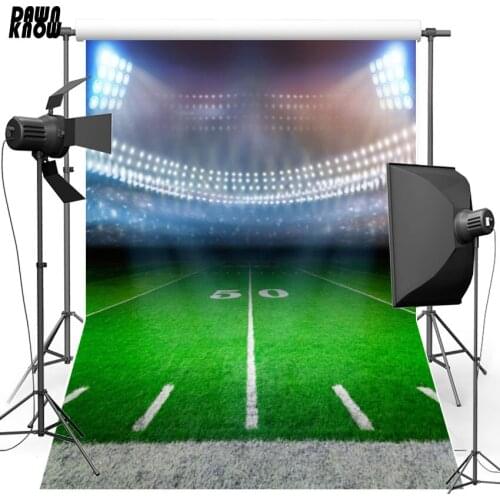 DAWNKNOW Football Field Photography Background For Children Stadium Lawn Photocall Customize Backdrop For Baby Photo Studio G373