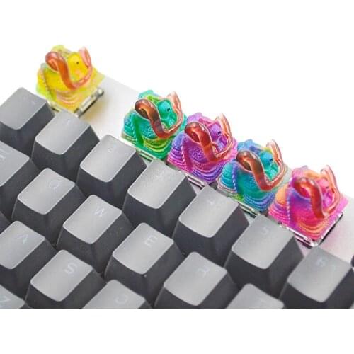 Chameleon Keyboard Keycap Resin Keycaps Cherry Mx For Mechanical Keyboard