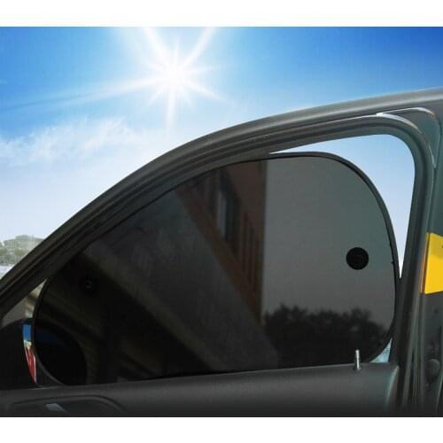 2PCS 65x38cm Car Sunshade Protection Visor Chic Mesh Suction Cup Car Side Window Shades Cling Sunshades Sun Shade Cover