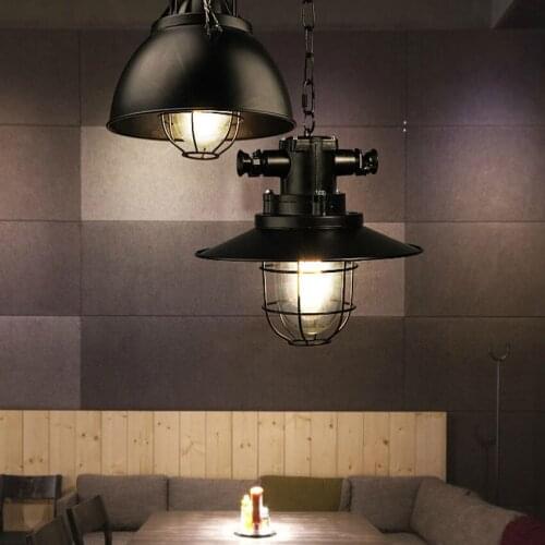 Creative Personality Pendant Light American Loft Art RETRO Minimalist Bar Iron Indoor Lighting Aisle Dining Industry Lamp