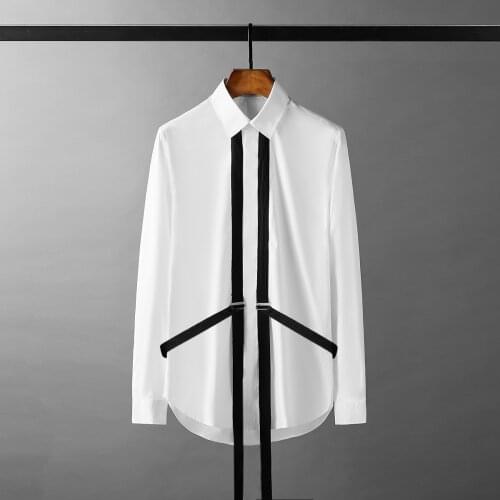 Minglu Men's Long Shirts