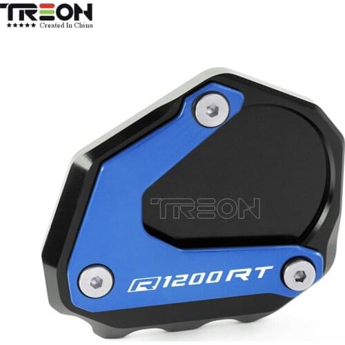 Motorcycle CNC Motorcycle Side Stand Pad Plate Kickstand Enlarger Support Extension For BMW Ninet R1200RT R1200ST 1 Piece