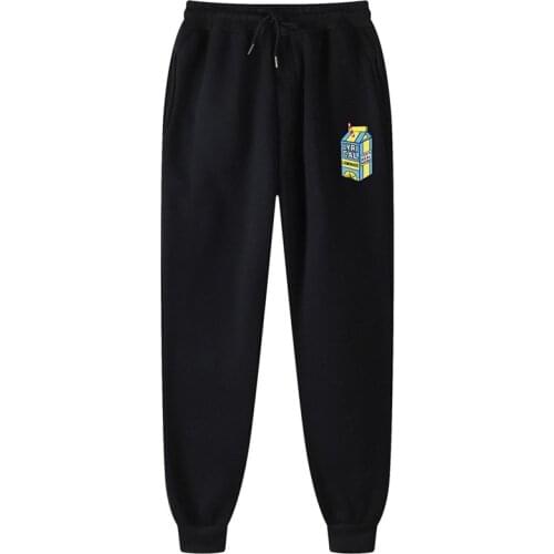 New Lyrical Lemonade Printed Sweatpants Men Fitness Running White Black Pink Sports Trousers Slim Casual Joggers Pants Workout