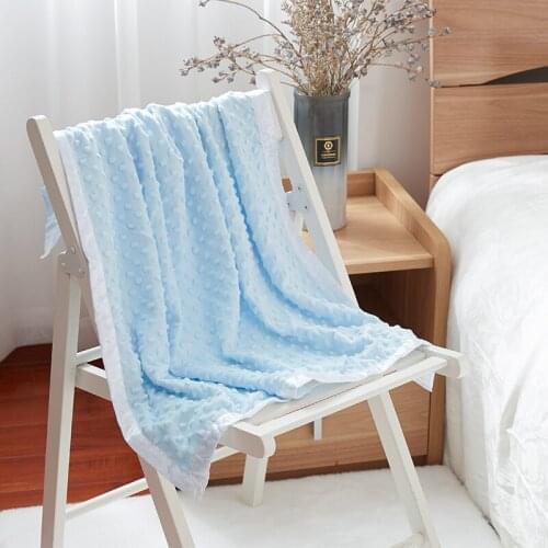 Baby Blanket Swaddling Newborn Diapers Thermal Soft Fleece Blanket Solid Bedding Set Cotton Quilt Bath Newborn Products