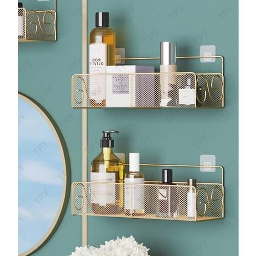 Shower Organizer Storage Shower Caddy with Rustproof Stainless Steel Adhesive Sticker for Kitchen & Bathroom Accessories
