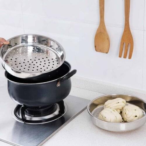 Stainless steel steamer, household steamer, steamer, round thickened steamer, steamer, melting pot, kitchen cooking tools