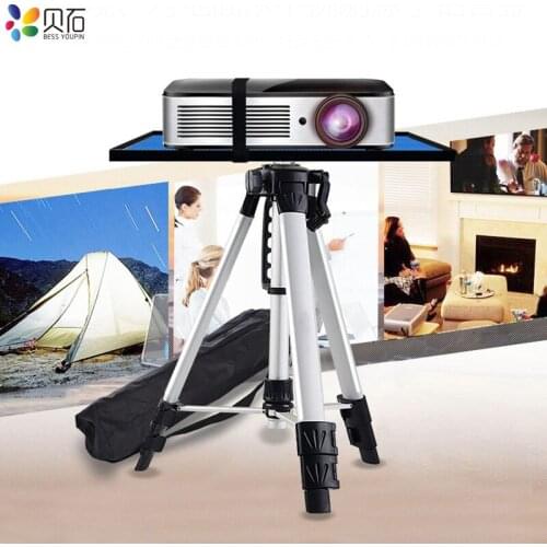 Portable Projector Tripod Mount Stand Free Lifting DVD Player Tripod Bracket with Tray Height Adjustable Laptop Floor Holder