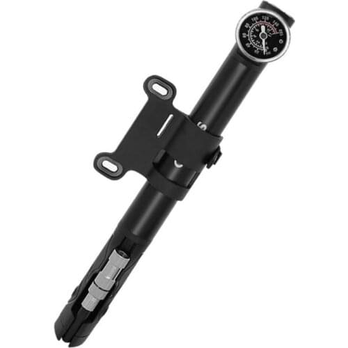 Bike Pump Portable, Ball Pump Inflator Bicycle Floor Pump Easiest use with Both Presta and Schrader Bicycle Pump G99D