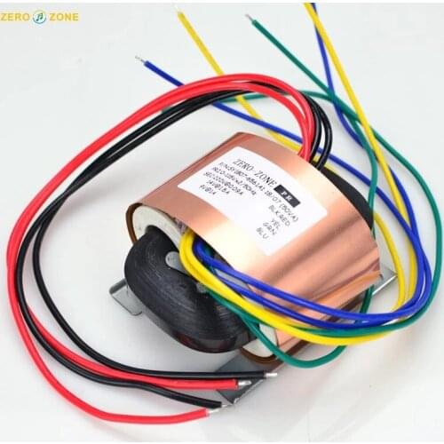 Tube preamp PRT08A Special Power Transformer R-type Transformer 50W With Copper Foil Shielding AC110 AC220V Universal