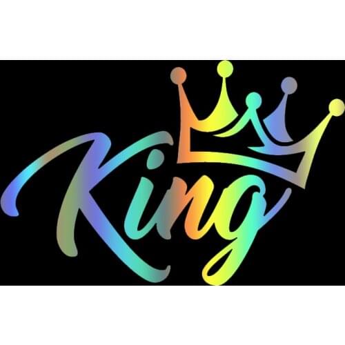 S51051 Various Sizes/Colors Car Stickers Vinyl Decal KING CROWN Motorcycle Decorative Accessories Creative Waterproof